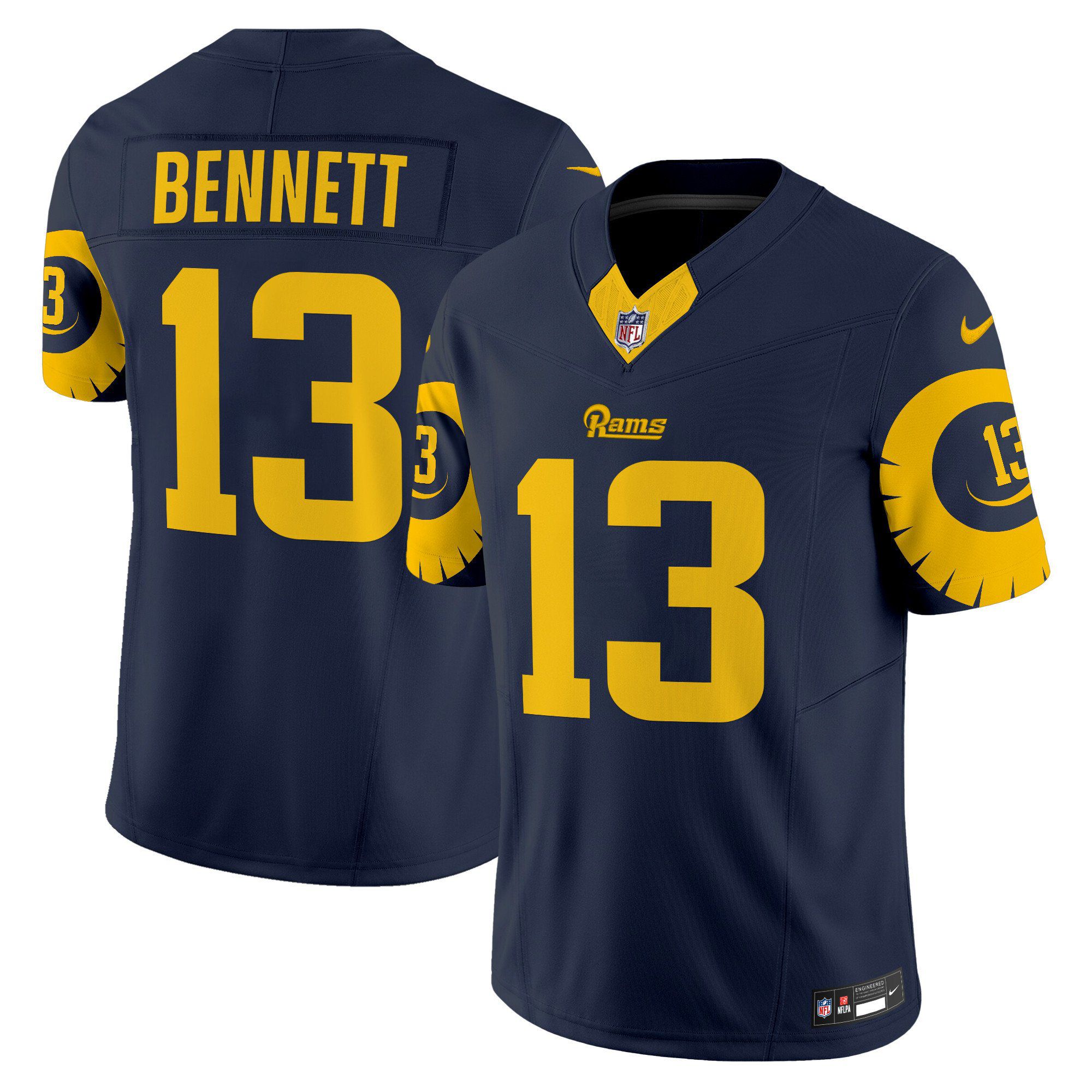 Men Los Angeles Rams #13 Bennett Drak Blue 2024 Nike Special Vapor Limited NFL Jersey